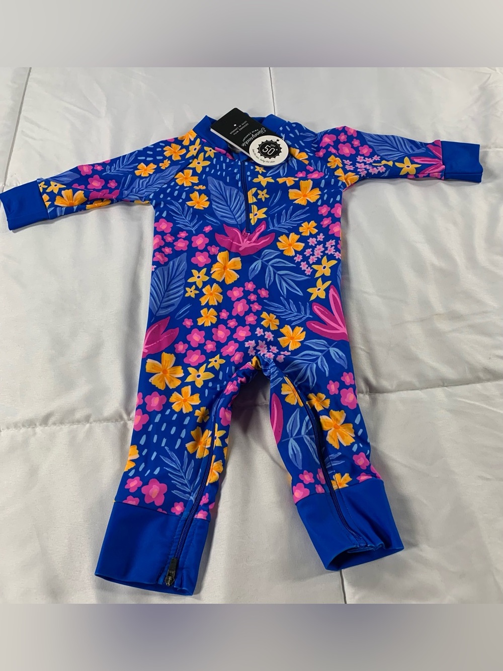 New honeysuckle full coverage swimsuit size 6-12 M